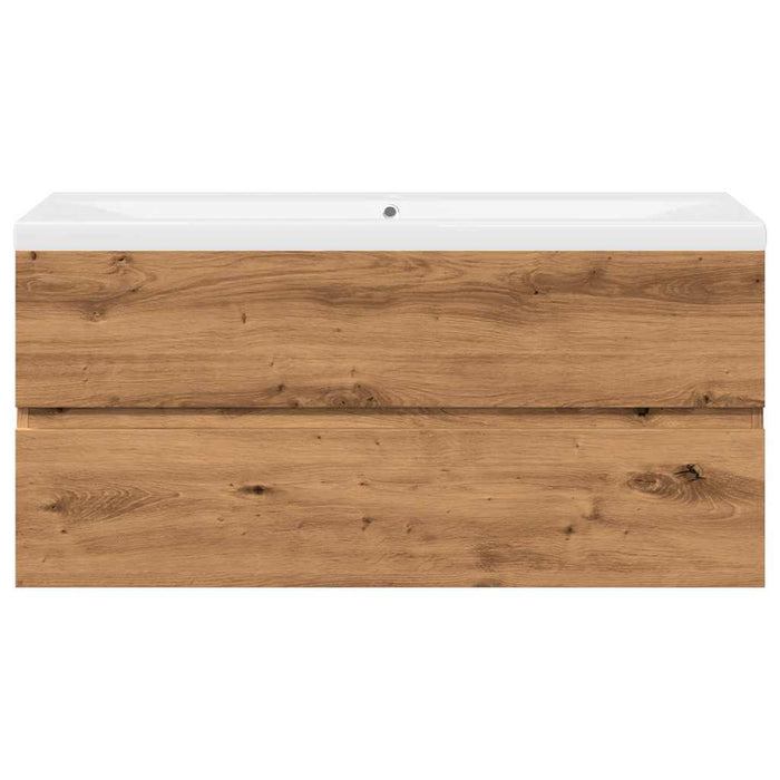 Mobile con Lavabo Integrato Rovere Artigianale 3328928