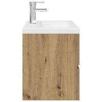 Mobile Bagno con Lavabo Integrato&Rubinetto-Lavandino-Lavabo Rovere Artigianale 841186