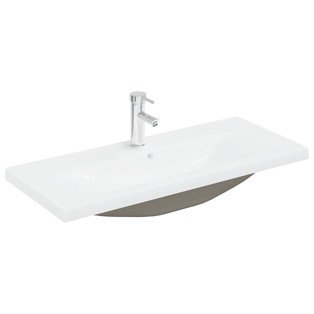 Mobile Bagno con Lavabo Integrato&Rubinetto Rovere Artigianale 3328936
