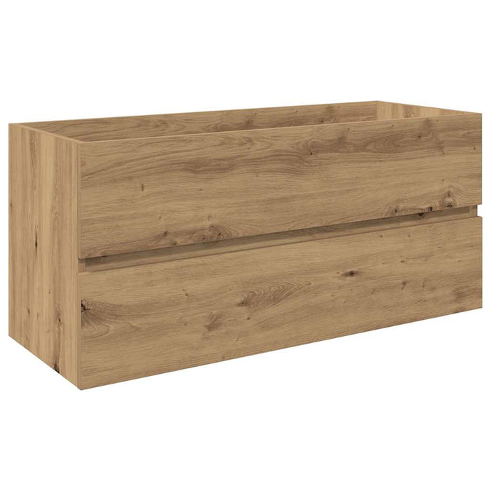 Mobile Bagno con Lavabo Integrato&Rubinetto Rovere Artigianale 3328938