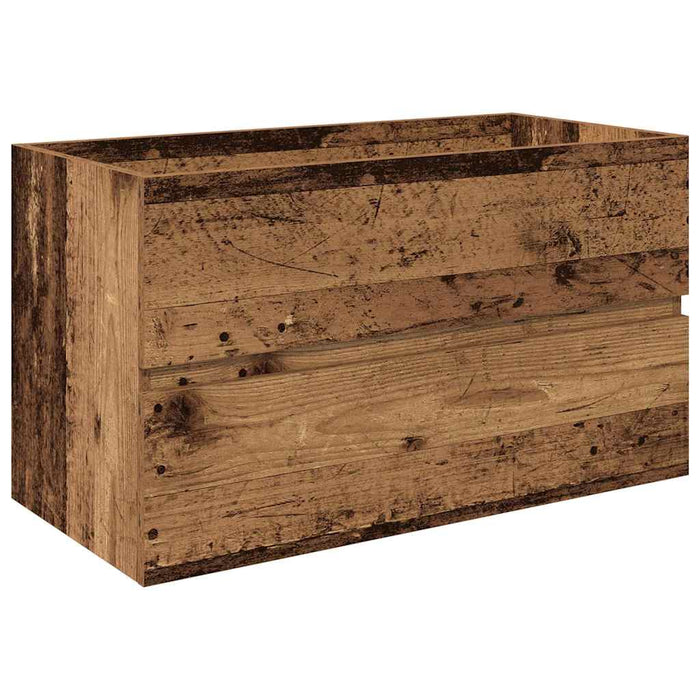 vidaXL Set Mobili da Bagno 3 pz Legno Antico in Legno Multistrato