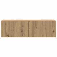 vidaXL Set Mobile TV 8 pz Montato a Parete Rovere in Legno Multistrato