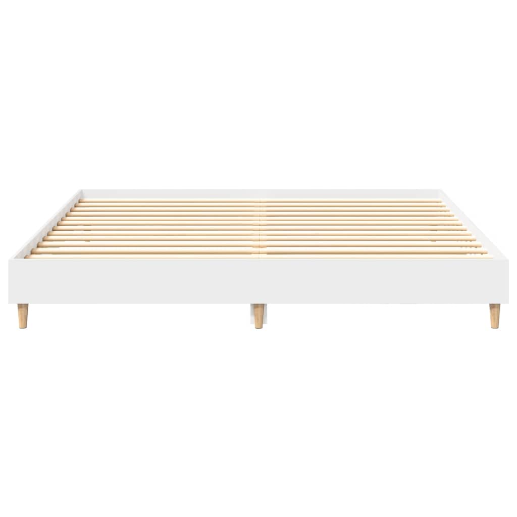 vidaXL Giroletto senza Materasso Bianco 160x200cm in Legno Multistrato