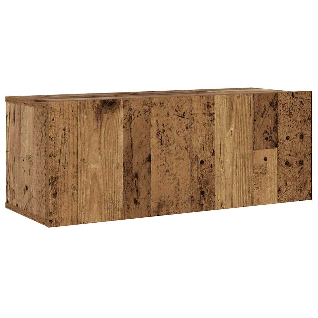 Mobili TV a Parete 6 pz Legno Vecchio Legno Multistrato 3328985