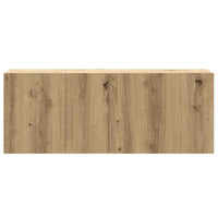 Set Mobile TV 3 pz Montato a Parete Rovere in Truciolato 3329004