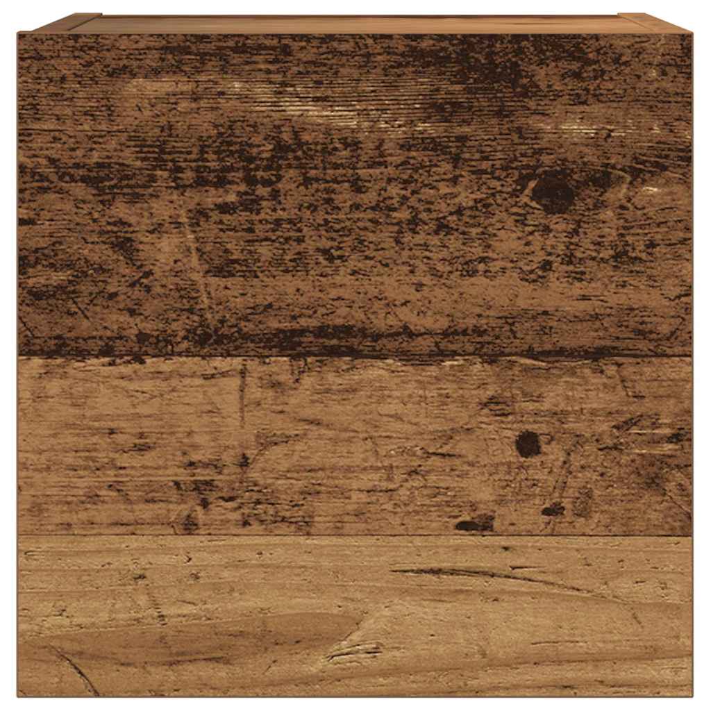 Set Mobile TV 7 pz Montato a Parete Legno Antico in Truciolato 3329015