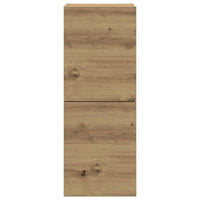 Set Mobile TV 4 pz Montato a Parete Rovere in Legno Multistrato 3329018