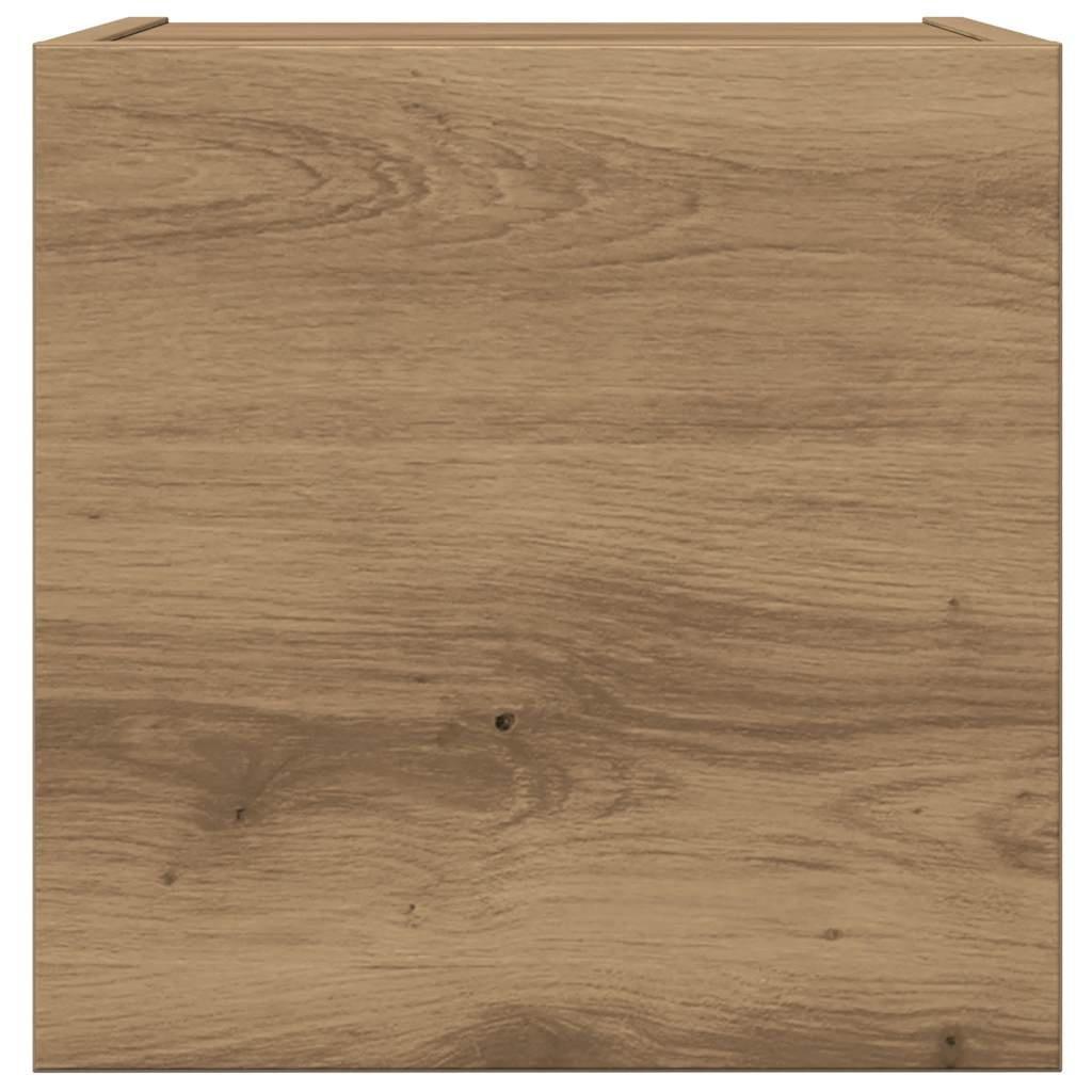 vidaXL Set Mobile TV 4 pz Montato a Parete Rovere in Legno Multistrato