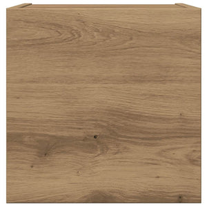 vidaXL Set Mobile TV 4 pz Montato a Parete Rovere in Legno Multistrato