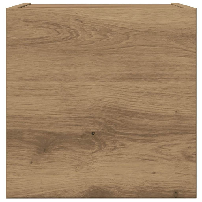 vidaXL Set Mobile TV 4 pz Montato a Parete Rovere in Legno Multistrato