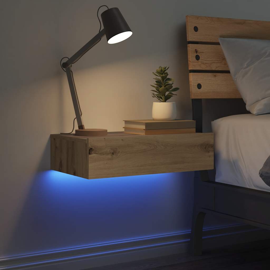 Comodino Rovere Artigianale 60x35 cm in Legno Multistrato 3329160