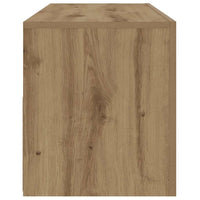 vidaXL Comodini 2 pz con Luci LED Rovere Artigianale 60x35x40 cm