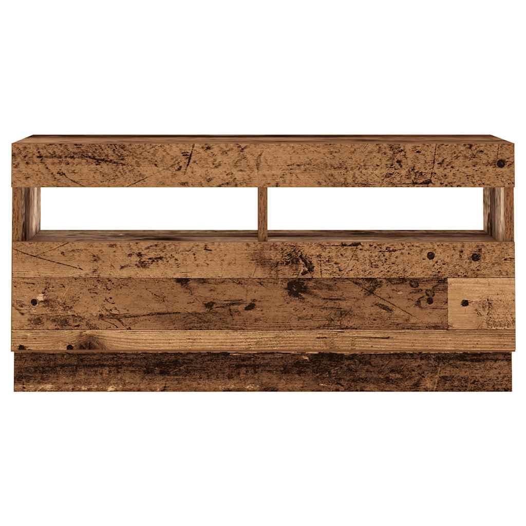 Mobile Porta TV con LED-Mobile per TV-Credenza TV Legno Antico 180x35x40 cm Truciolato