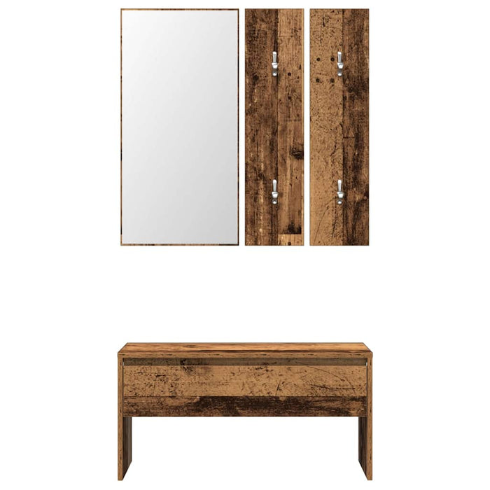 Set di Mobili da Corridoio Legno Antico in Legno Multistrato