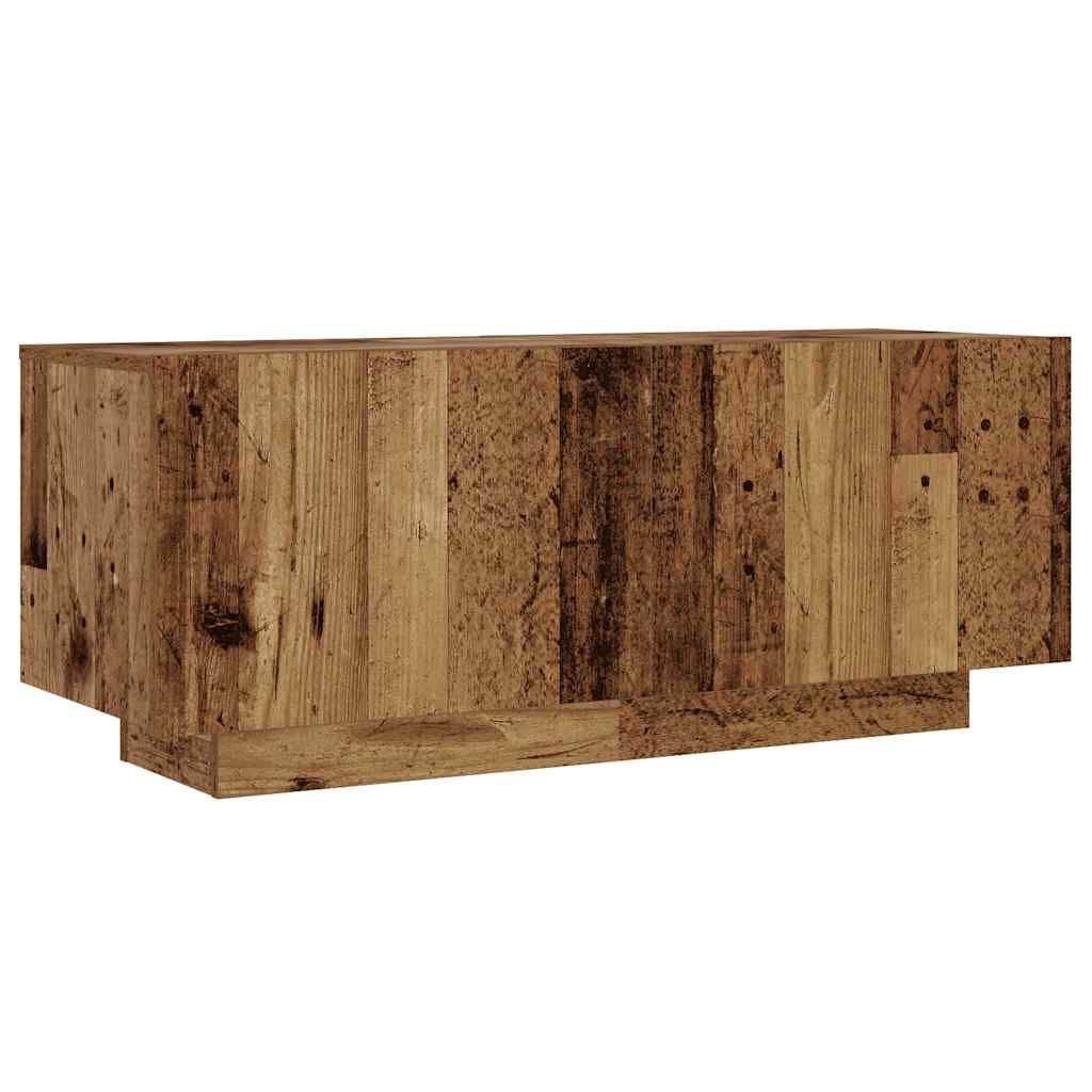 Comodino Legno Antico 100x35x40 cm in Legno Multistrato
