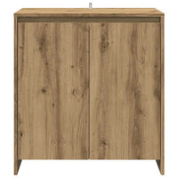 Credenza 2 pz Rovere Artigianale in Legno Multistrato