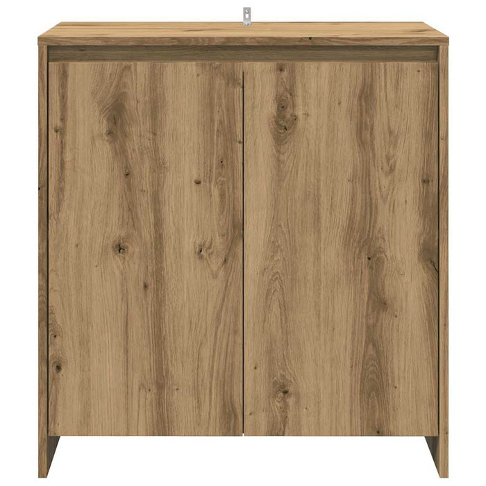 Credenza 2 pz Rovere Artigianale in Legno Multistrato