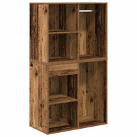 vidaXL Set Tavolo da Toeletta con LED Legno Antico Legno Multistrato