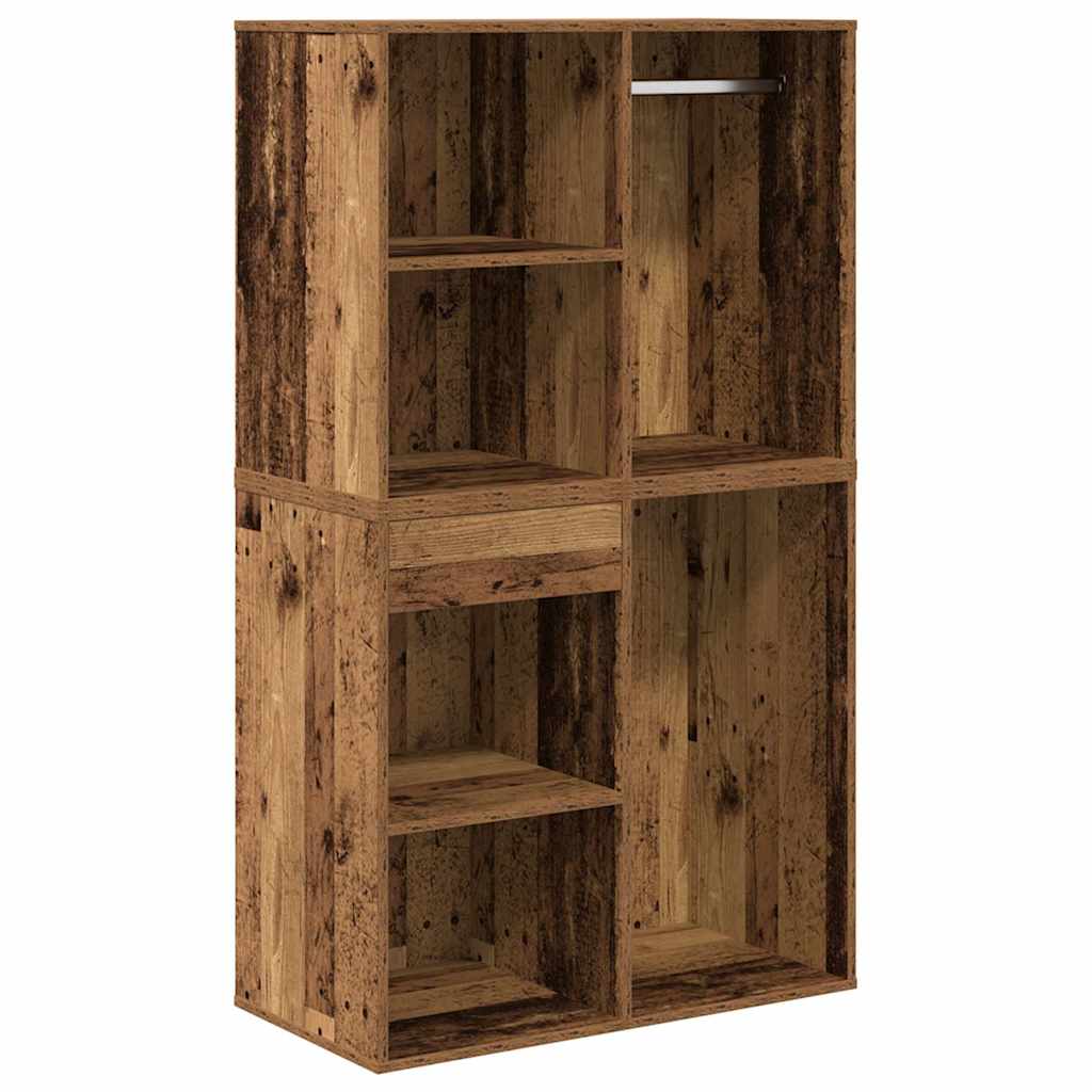 Set Tavolo da Toeletta con LED Legno Antico Legno Multistrato 3329181