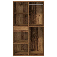 vidaXL Set Tavolo da Toeletta con LED Legno Antico Legno Multistrato