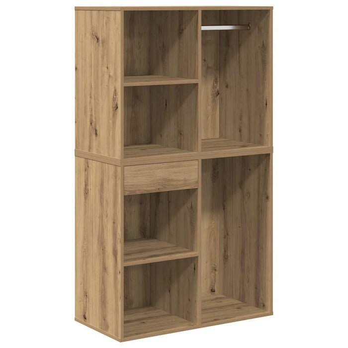 vidaXL Set Toeletta con LED Rovere Artigianale in Legno Multistrato