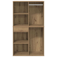 vidaXL Set Toeletta con LED Rovere Artigianale in Legno Multistrato