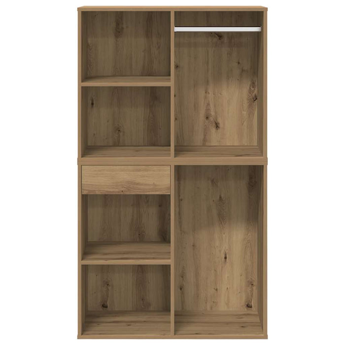 vidaXL Set Toeletta con LED Rovere Artigianale in Legno Multistrato