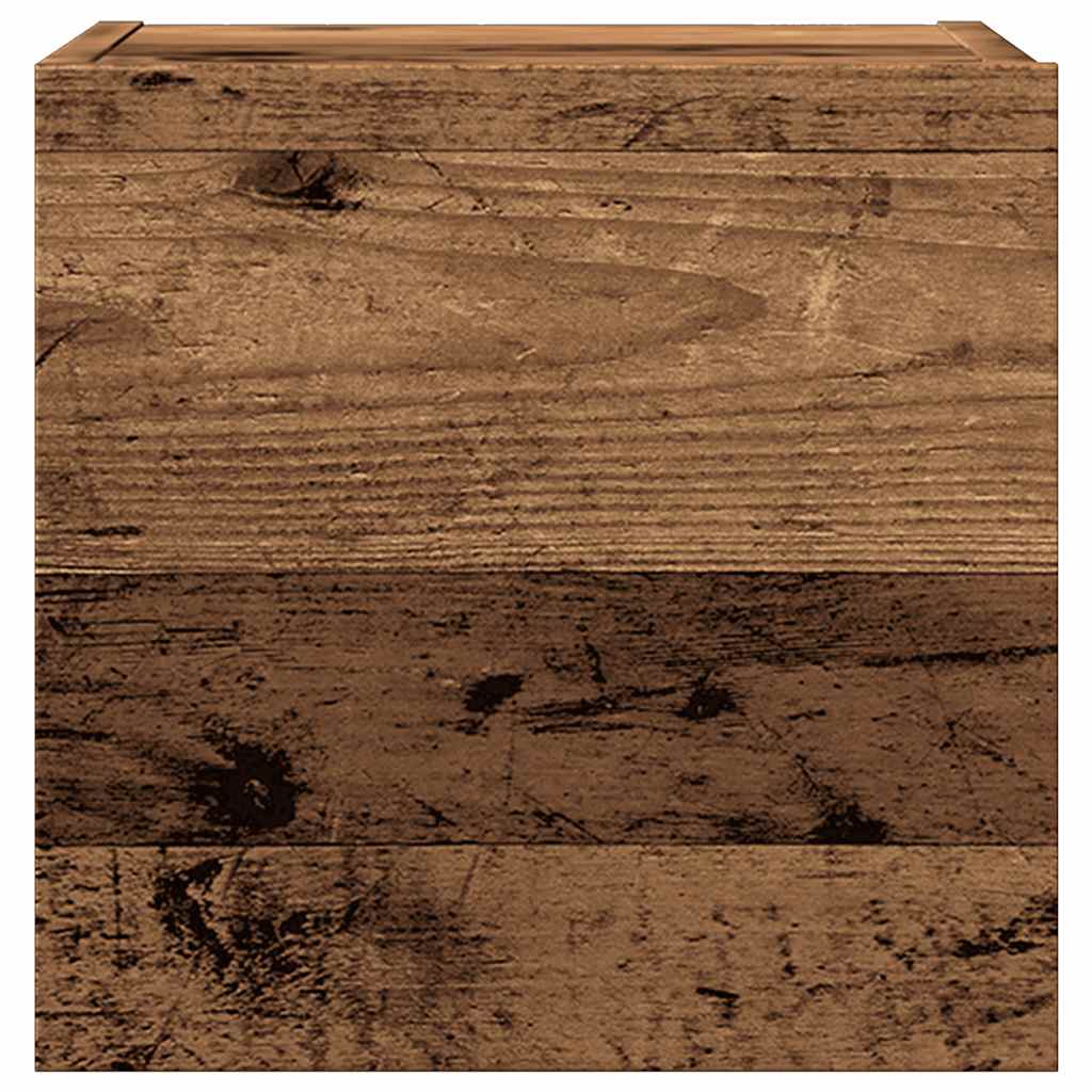 Set Mobile TV 5 pz Montato a Parete Legno Antico in Truciolato 3329199