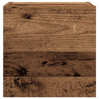 Set Mobile TV 5 pz Montato a Parete Legno Antico in Truciolato