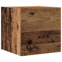 Set Mobile TV 5 pz Montato a Parete Legno Antico 3329207