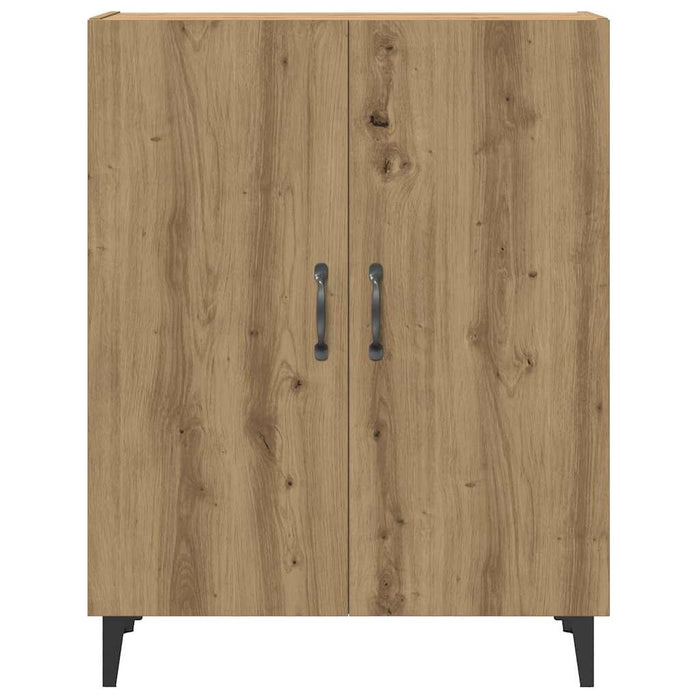 vidaXL Credenza con Pensile Rovere Artigianale in Legno Multistrato