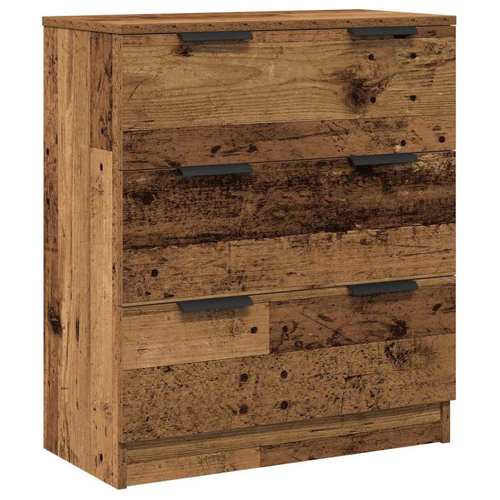 vidaXL Credenze 3 pz Legno Antico 60x30x70 cm in Legno Multistrato