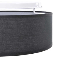 Lampada da soffitto Nero 30 x 13.5 cm Tessuto 42001202