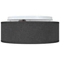 Lampada da soffitto Nero 30 x 13.5 cm Tessuto 42001202