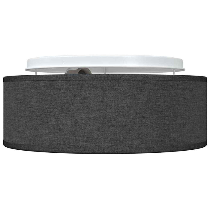 Lampada da soffitto Nero 30 x 13.5 cm Tessuto 42001202