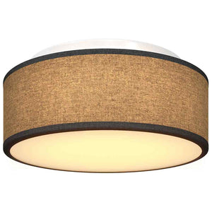 Lampada da soffitto Nero 30 x 13.5 cm Tessuto 42001202