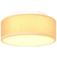 Lampada da soffitto Bianco 30 x 13.5 cm Tessuto 42001203