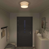 Lampada da soffitto Grigio 30 x 13.5 cm Tessuto 42001204