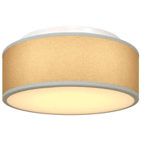 Lampada da soffitto Grigio 30 x 13.5 cm Tessuto 42001204