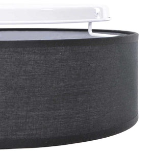 Lampada da soffitto Nero 38 x 13.5 cm Tessuto 42001206