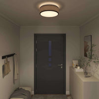 Lampada da soffitto Nero 38 x 13.5 cm Tessuto 42001206