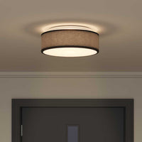Lampada da soffitto Nero 38 x 13.5 cm Tessuto 42001206