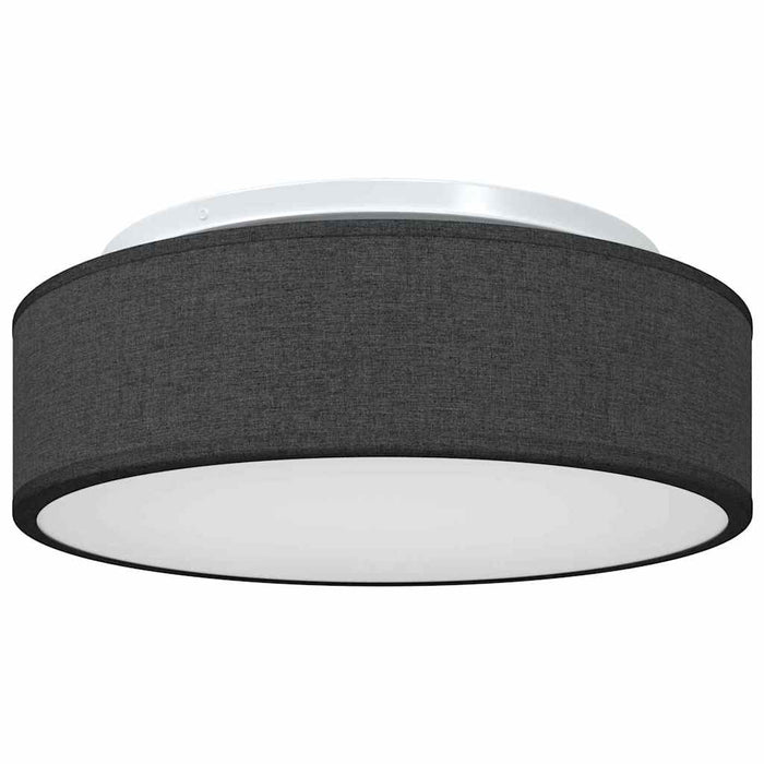 Lampada da soffitto Nero 38 x 13.5 cm Tessuto 42001206