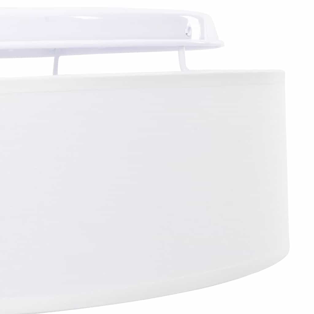 Lampada da soffitto Bianco 38 x 13.5 cm Tessuto 42001207