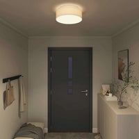 Lampada da soffitto Bianco 38 x 13.5 cm Tessuto 42001207