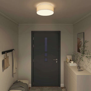 Lampada da soffitto Bianco 38 x 13.5 cm Tessuto 42001207