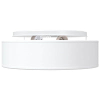 Lampada da soffitto Bianco 38 x 13.5 cm Tessuto 42001207