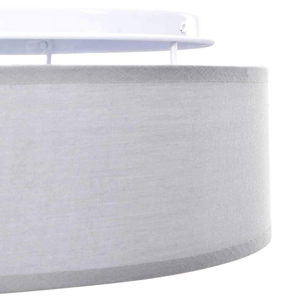 Lampada da soffitto Grigio 38 x 13.5 cm Tessuto 42001208