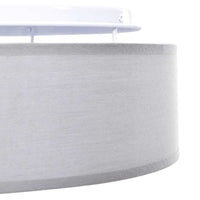 Lampada da soffitto Grigio 38 x 13.5 cm Tessuto 42001208