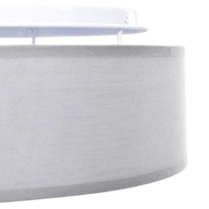 Lampada da soffitto Grigio 38 x 13.5 cm Tessuto 42001208